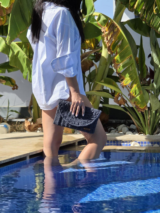 Navy Blue Clutch